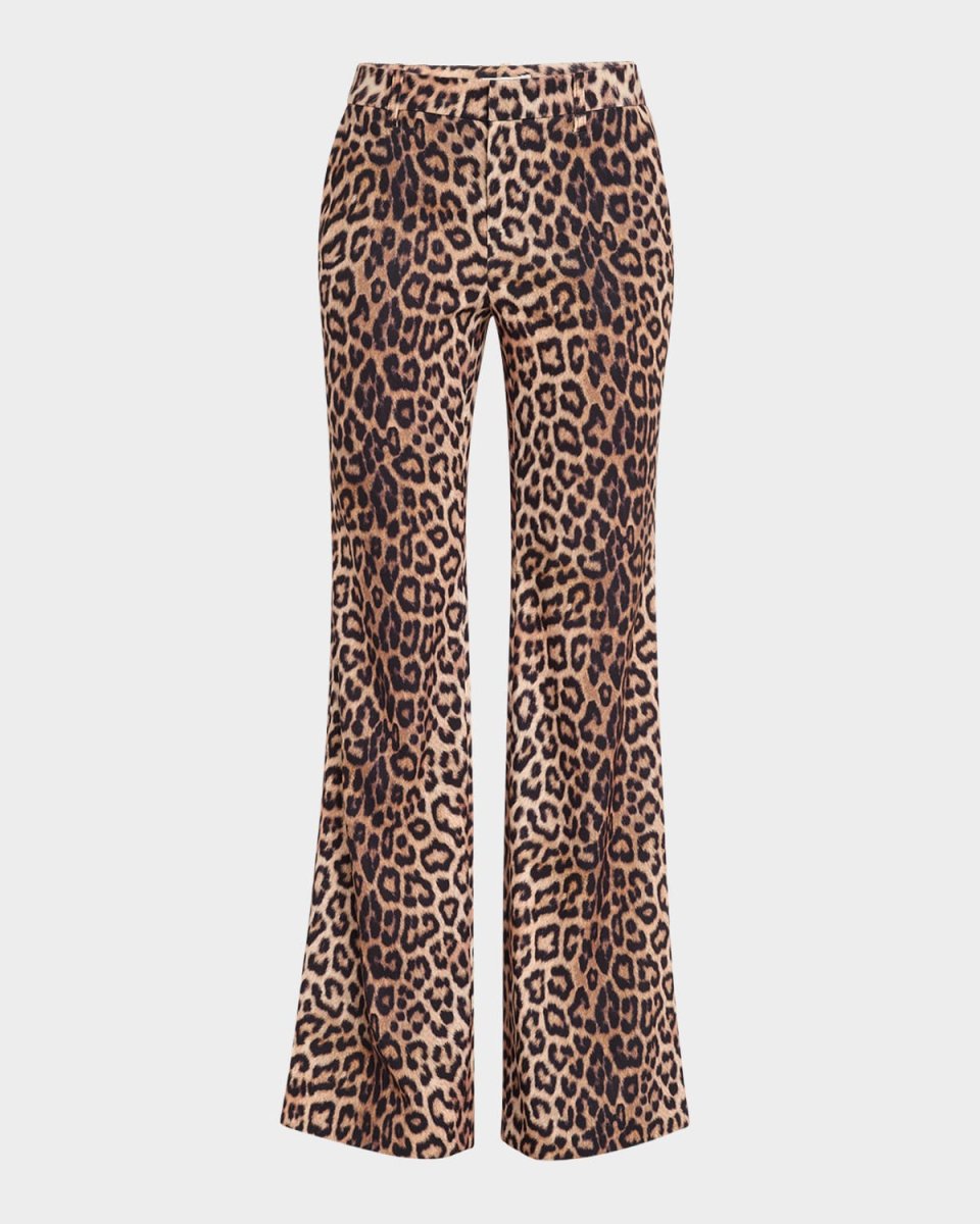 Remi Leopard Slim Bootcut Pants